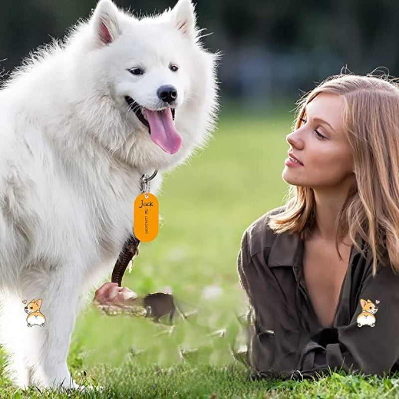 Pendants Double Sided Blank Stamping Metal Tags-Paw Print Pad