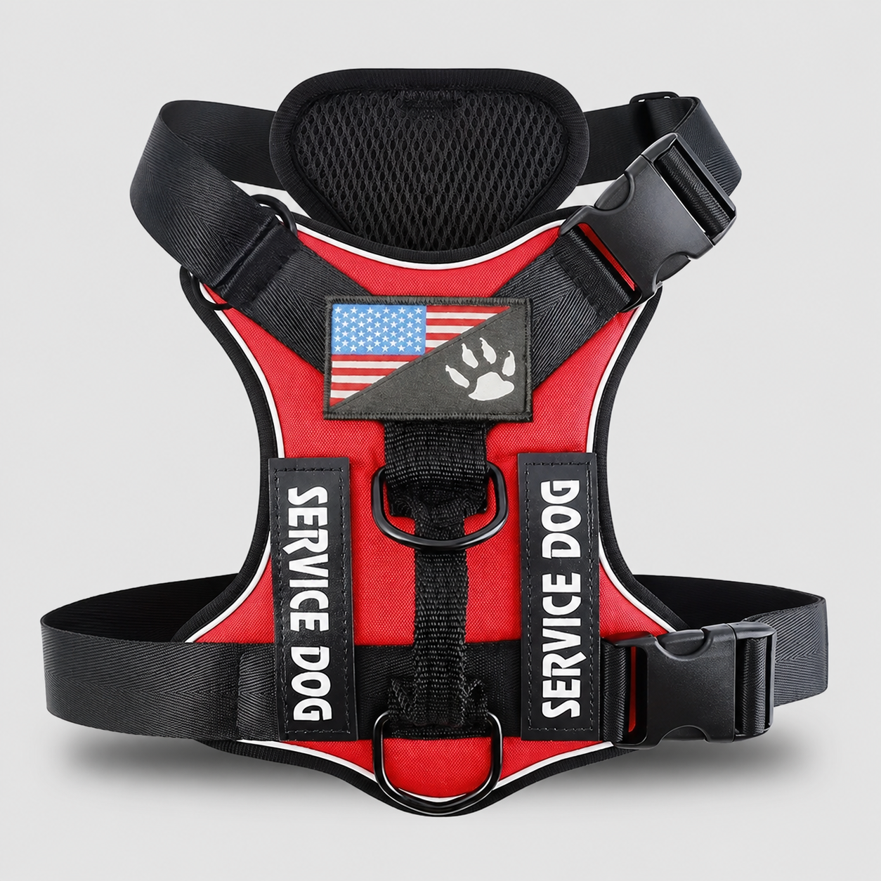 Adjustable Waterproof Soft Dog Harness With Reflective Vest 