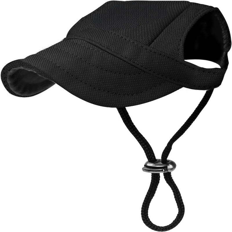 Dog Baseball Cap With Adjustable Dog Outdoor Sport Sun Protection Hat-Paw Print Pad