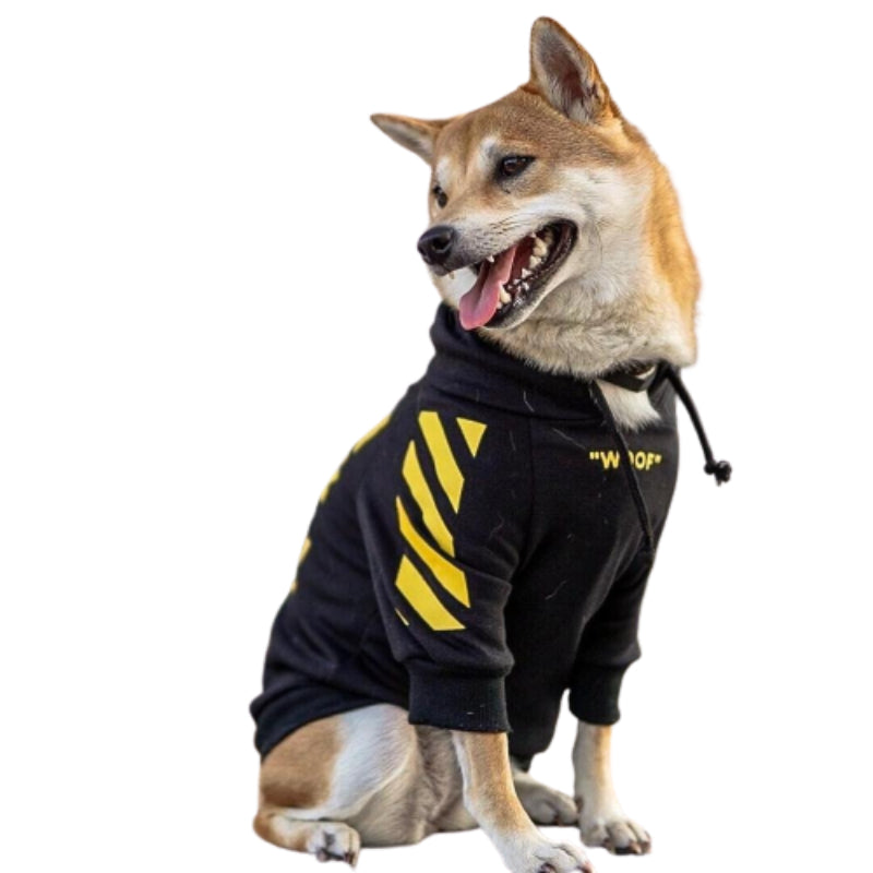 Stylish Dog Hoodie Dog Clothes Streetwear Cotton Sweatshirt Fashion Outfit For Dogs Cats Puppy Small To Large-Paw Print Pad