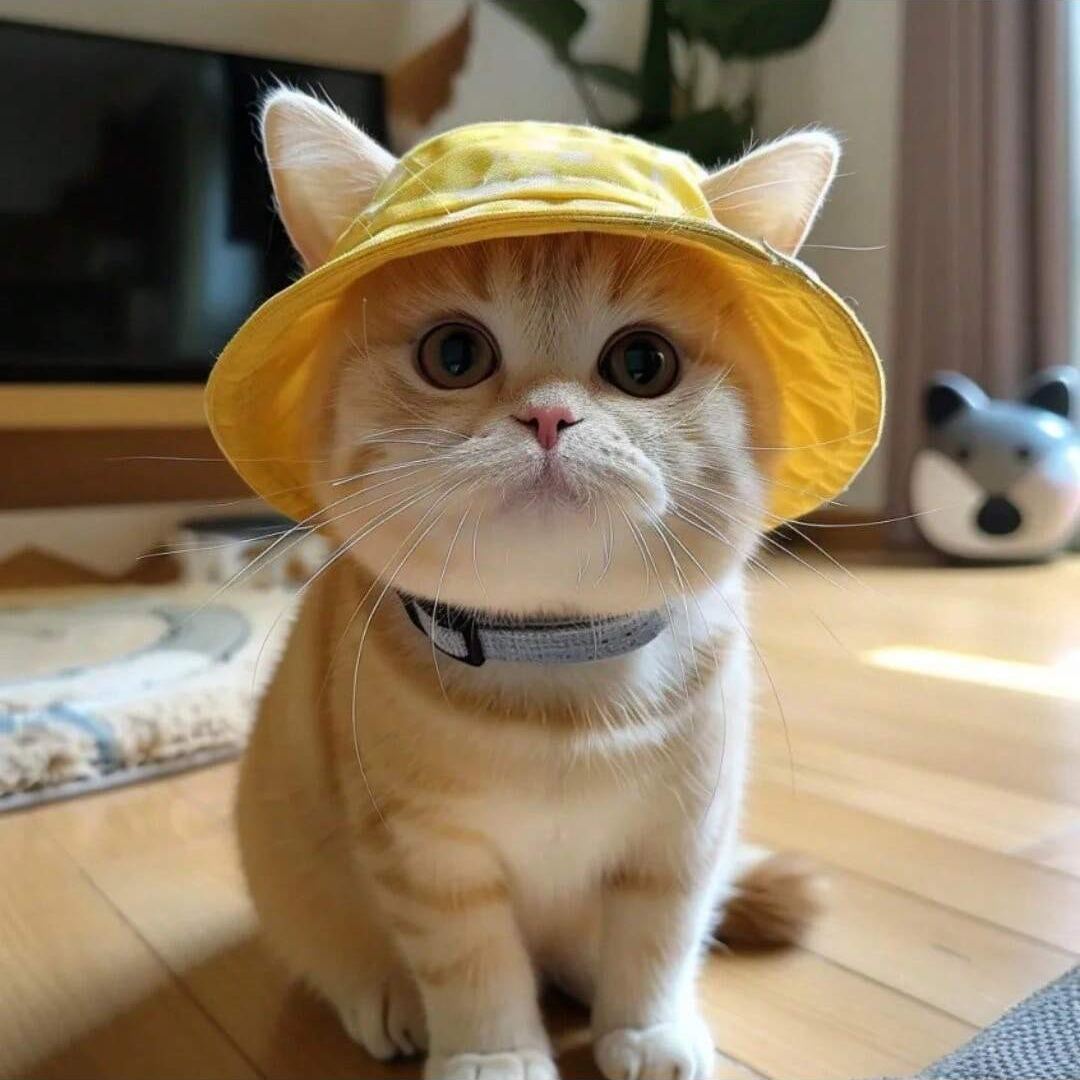Adjustable Pet Bucket Hat With Wide Brim Design