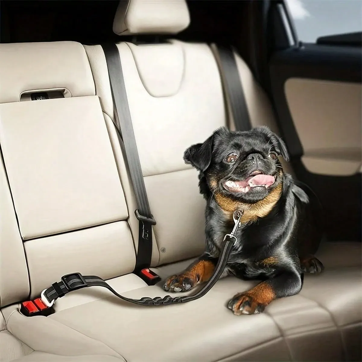 Dog Car Seat Belt Retractable Traction Lanyard