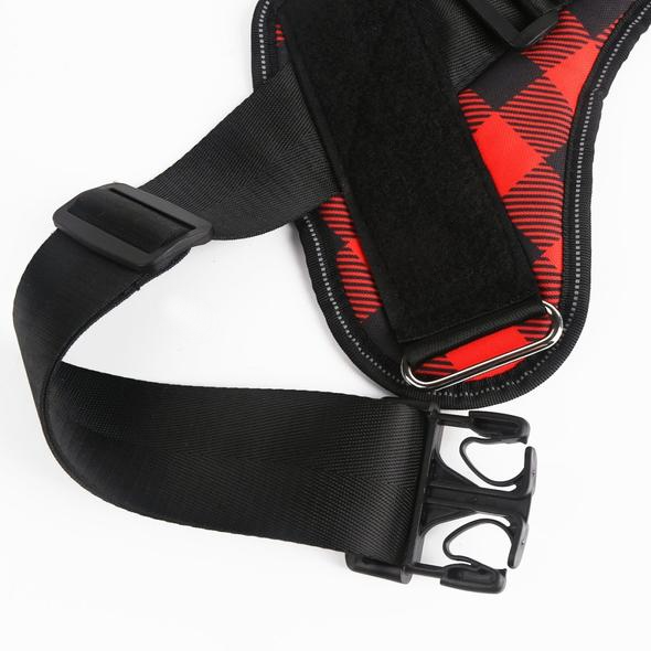 Custom No Pull Dog Harness With Name and Phone Number, Heavy Duty Personalized Pet Vest-Paw Print Pad