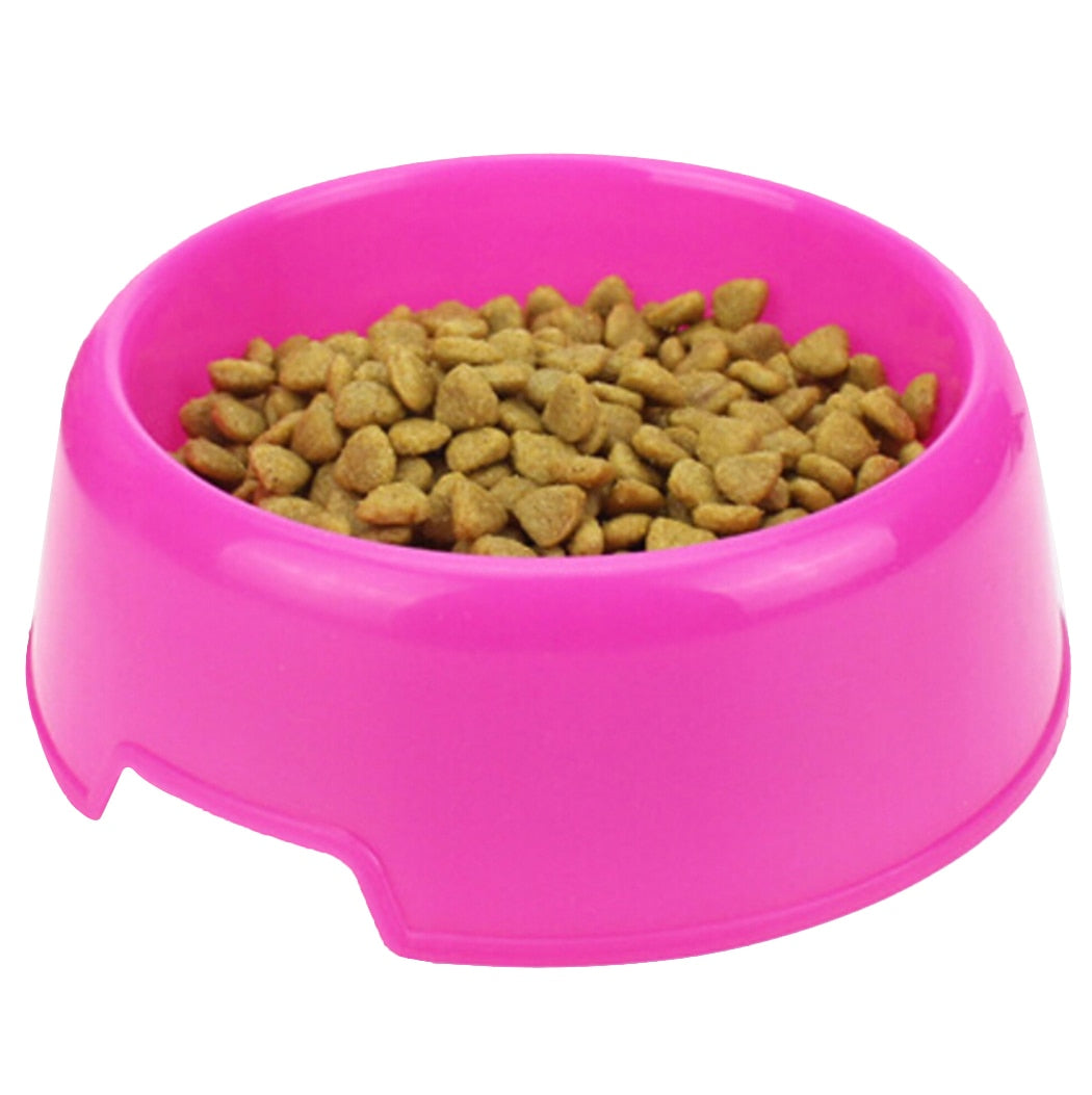 Plastic Food Bowl For Dog-Paw Print Pad