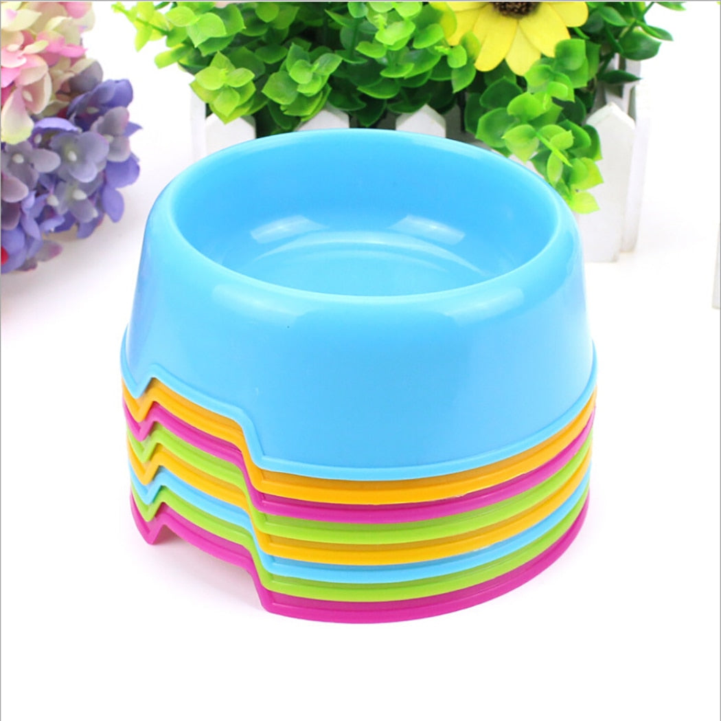 Plastic Food Bowl For Dog-Paw Print Pad