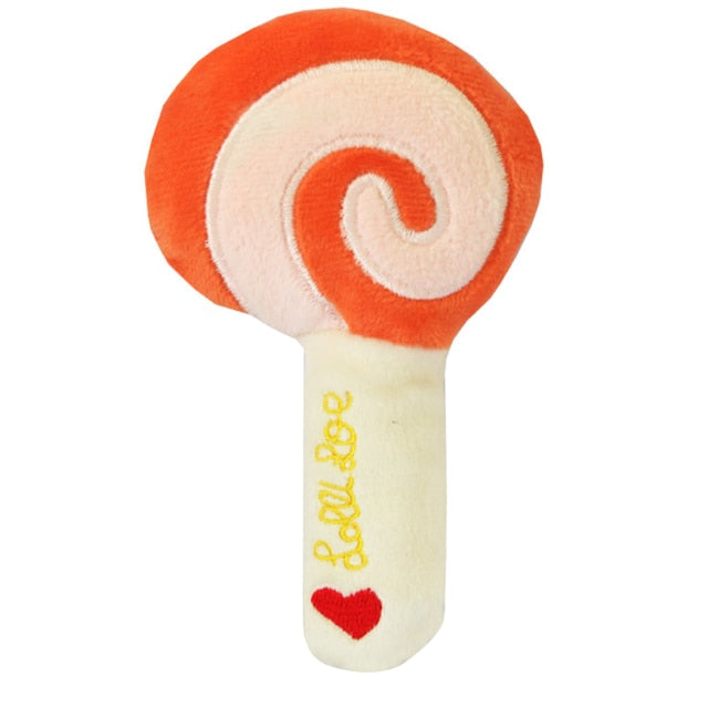 Squeaky Plush Toys For Dogs-Paw Print Pad