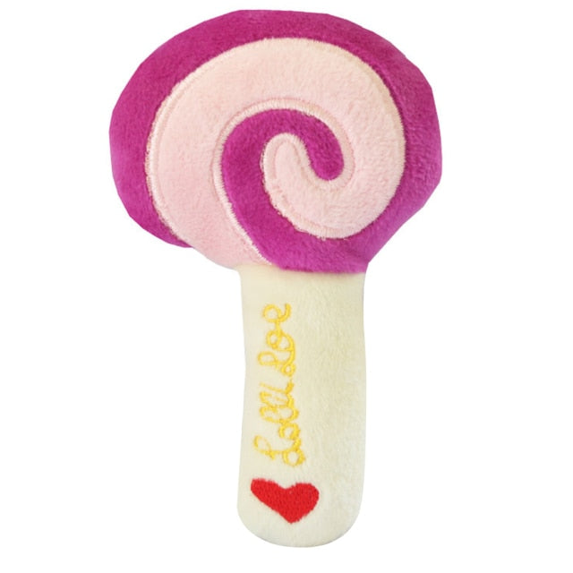 Squeaky Plush Toys For Dogs-Paw Print Pad