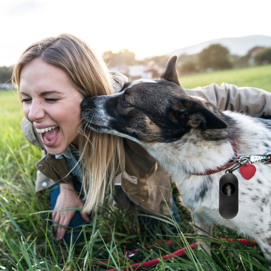 Portable Waste Bag Dispenser For Dog-Paw Print Pad