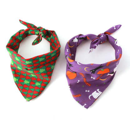 Halloween Themed Bandanas For Dogs-Paw Print Pad