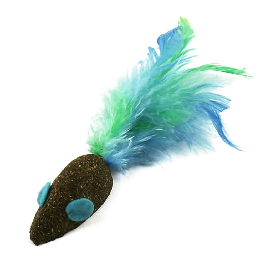Toy Mouse With Catnip For Cat-Paw Print Pad