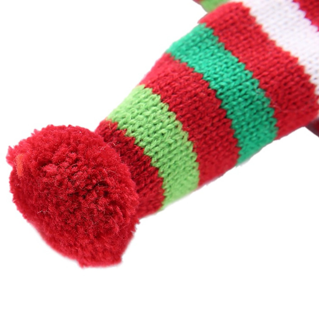 Christmas Stripe Scarf For Dog-Paw Print Pad