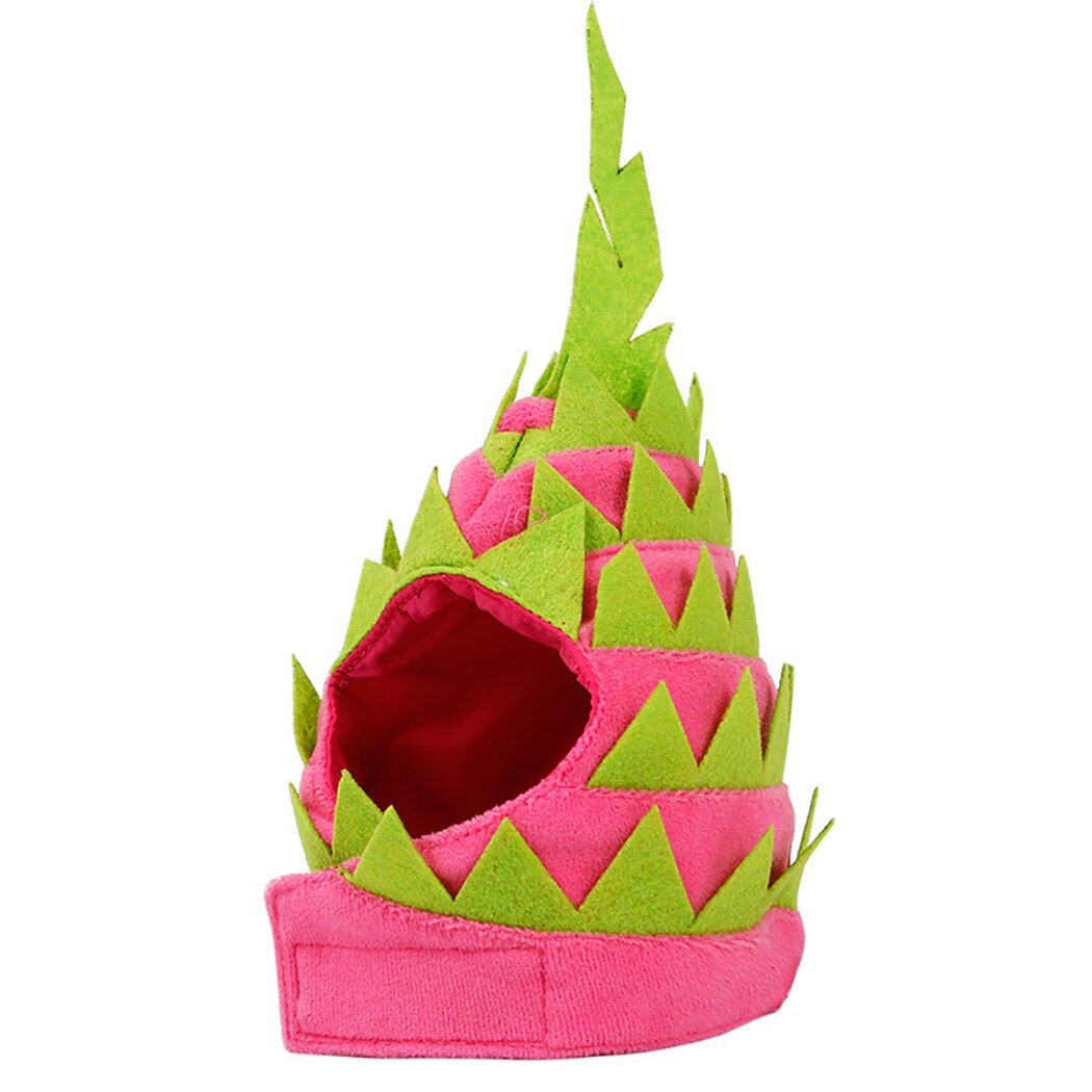 Dragon Fruit-Shaped Hat For Cats-Paw Print Pad