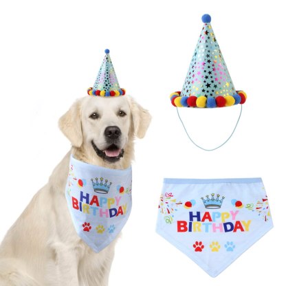 Birthday Set For Dogs-Paw Print Pad