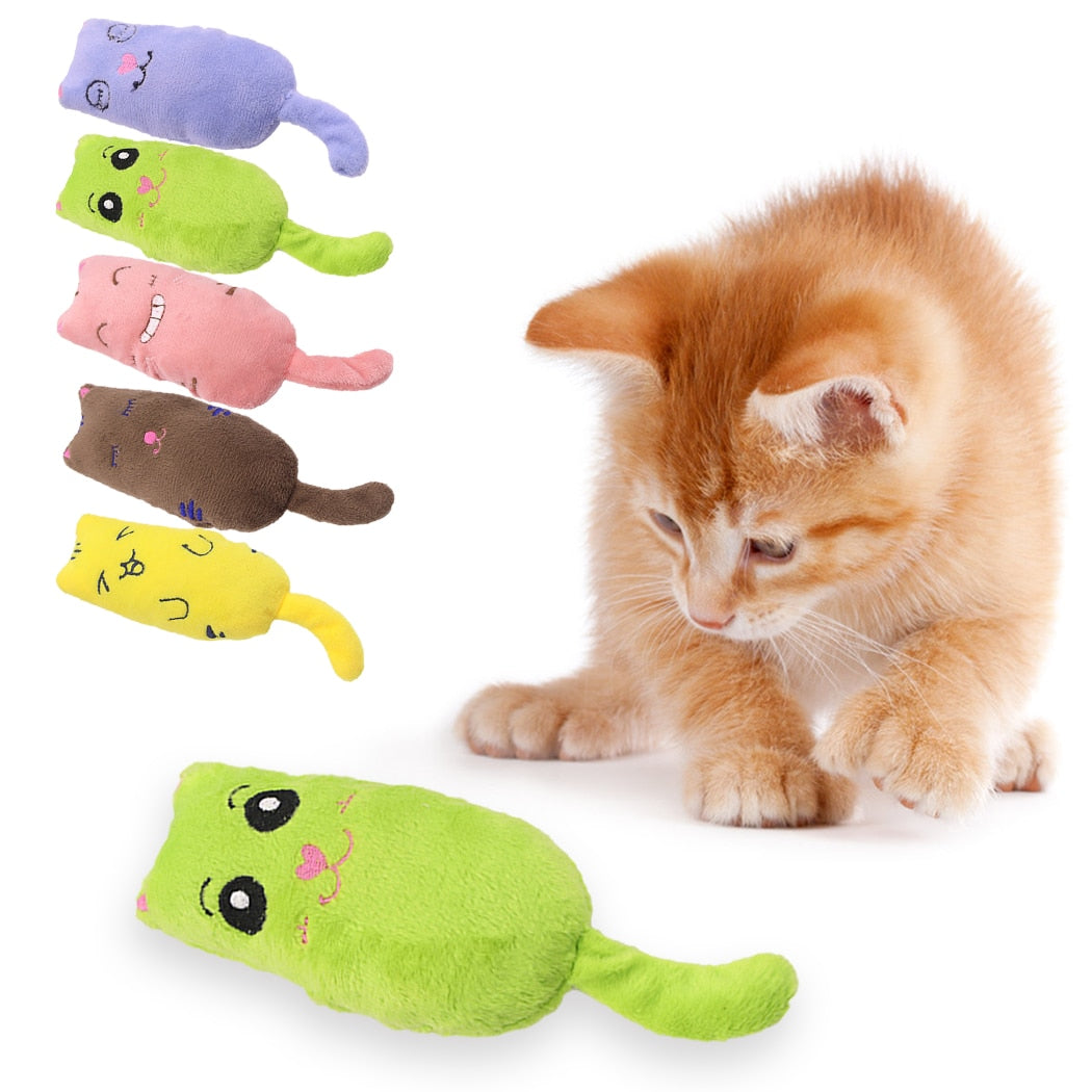 Plush Catnip Toys For Cat-Paw Print Pad