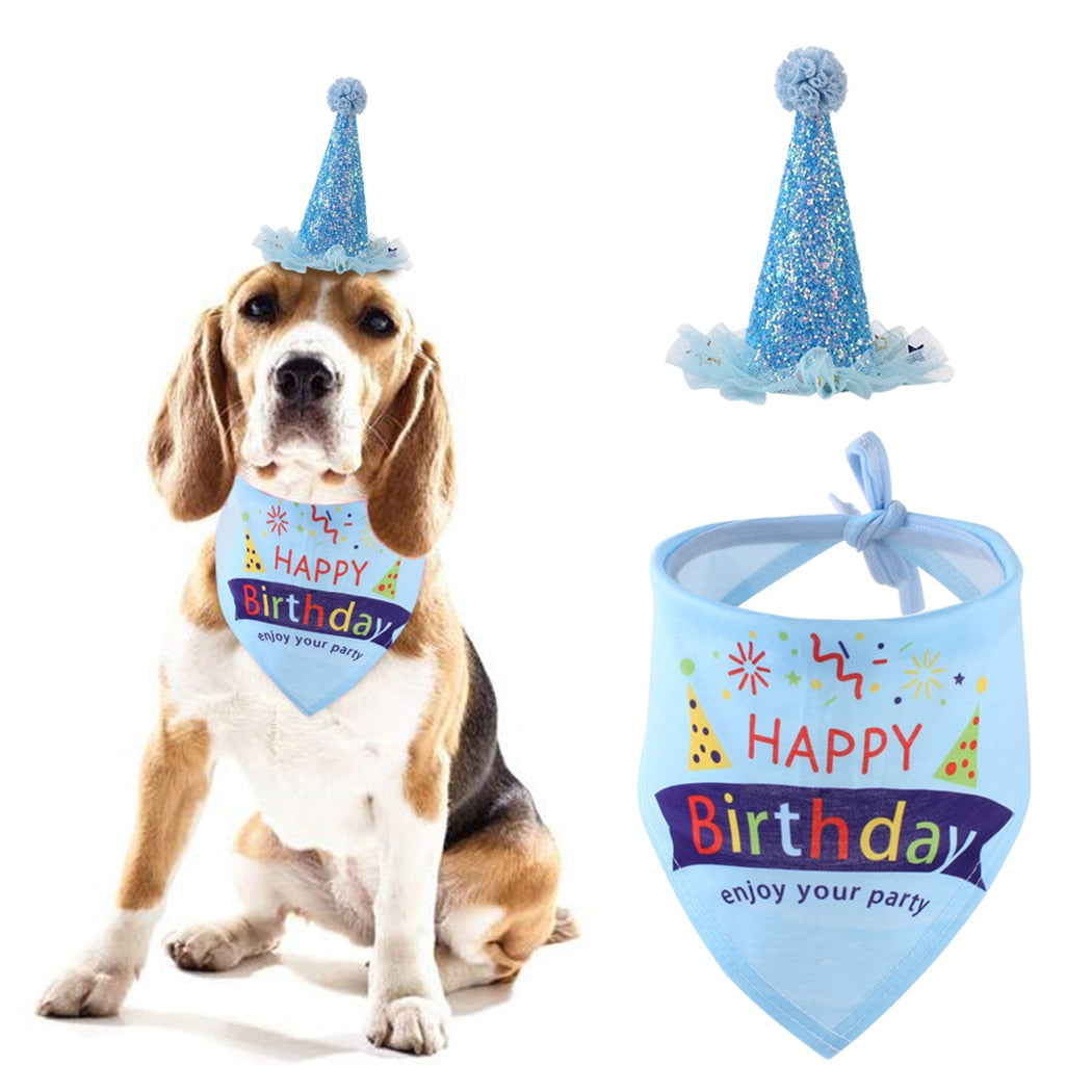 Birthday Set For Dogs-Paw Print Pad