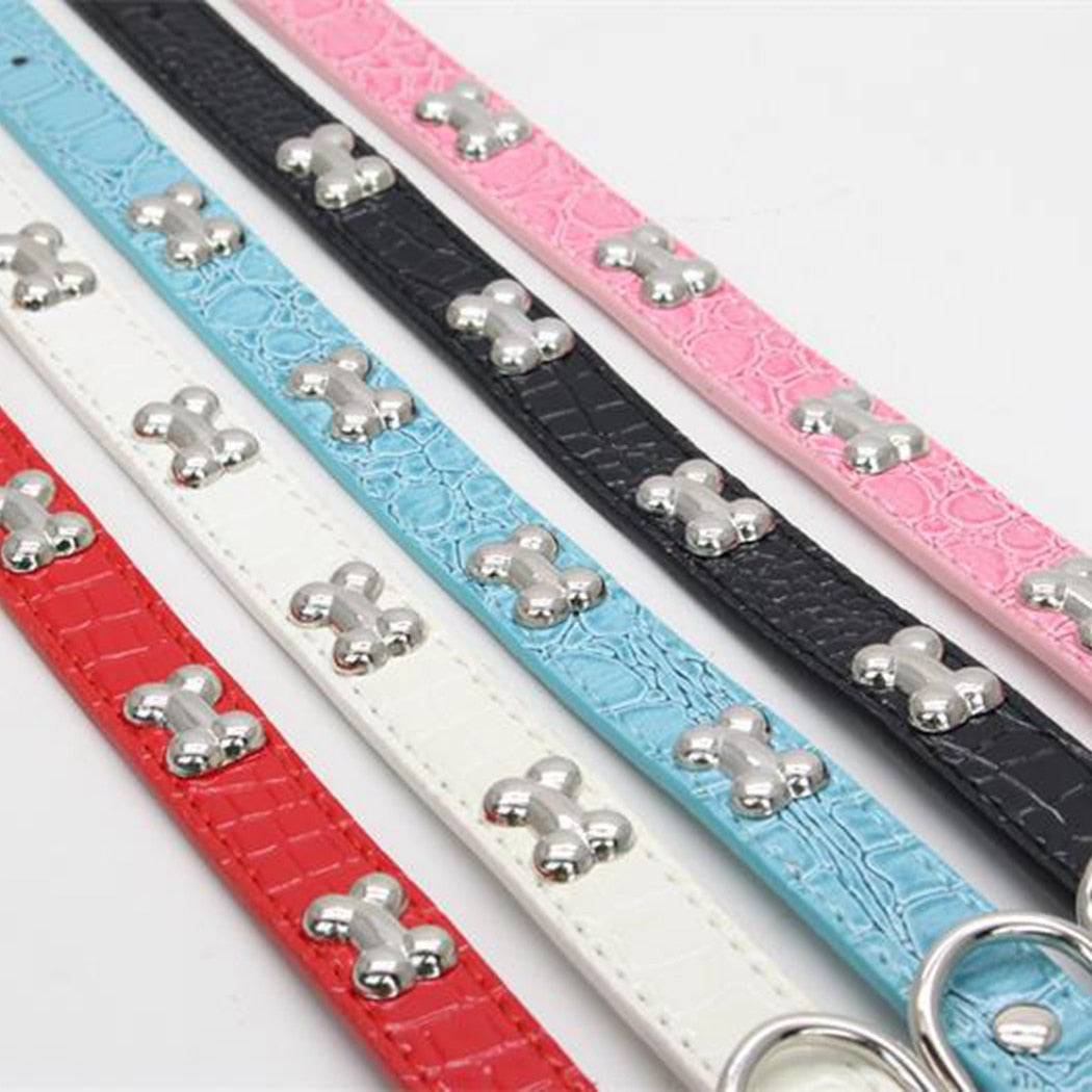 Adjustable Dog Collar-Paw Print Pad