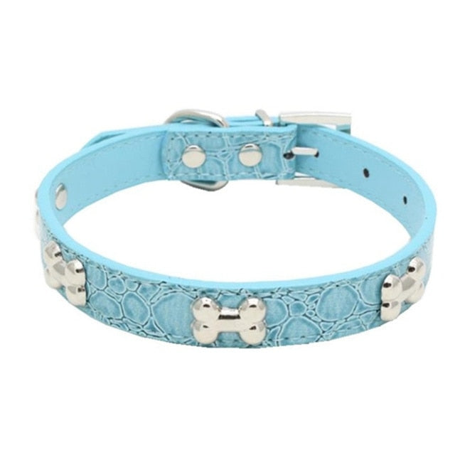 Adjustable Dog Collar-Paw Print Pad