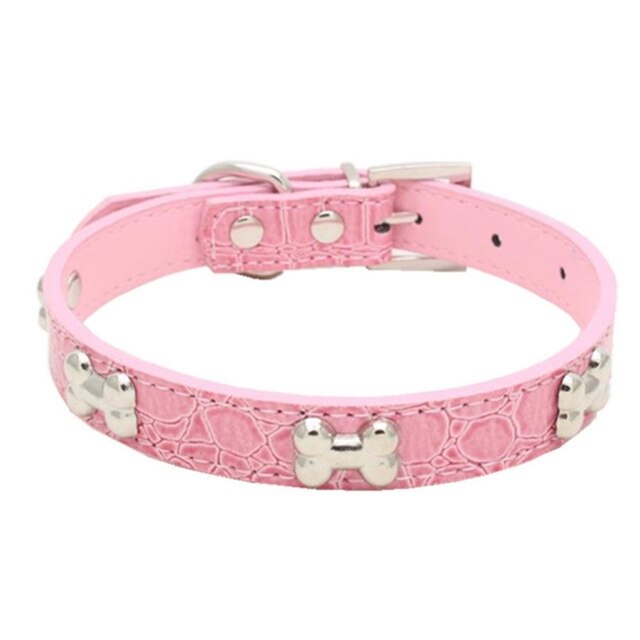 Adjustable Dog Collar-Paw Print Pad