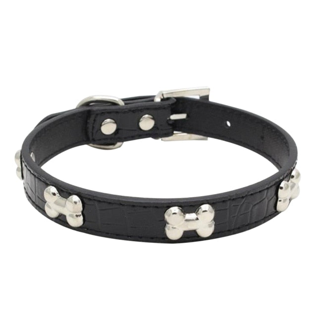 Adjustable Dog Collar-Paw Print Pad