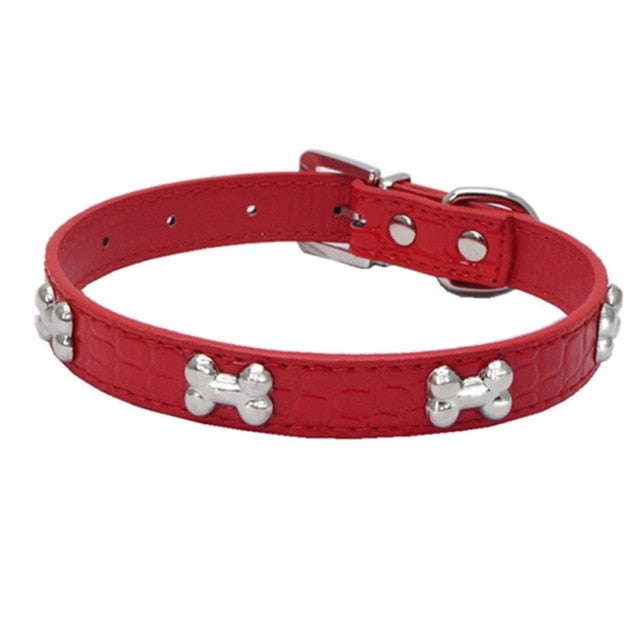 Adjustable Dog Collar-Paw Print Pad