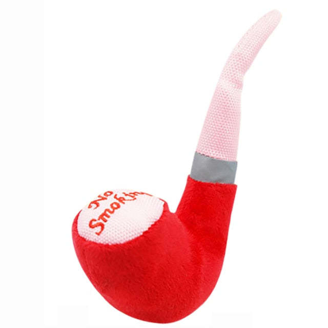 Squeaky Pipe Toys For Dogs-Paw Print Pad