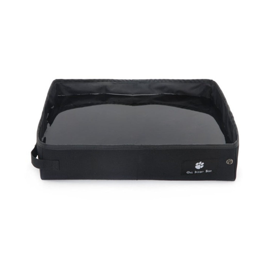 Cloth Litter Box For Cats-Paw Print Pad