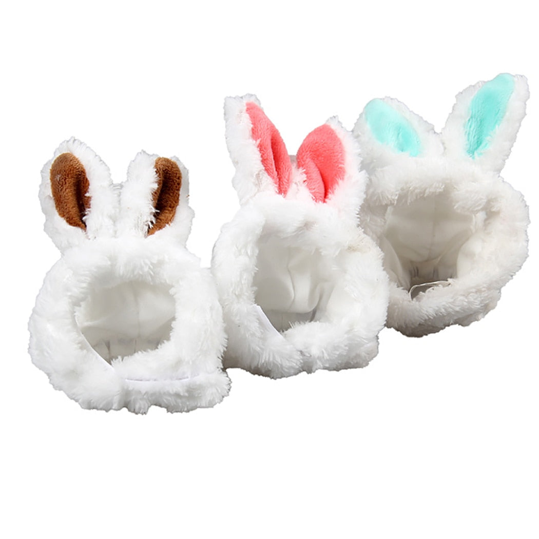 Cute Rabbit Ear Costume For Dogs-Paw Print Pad
