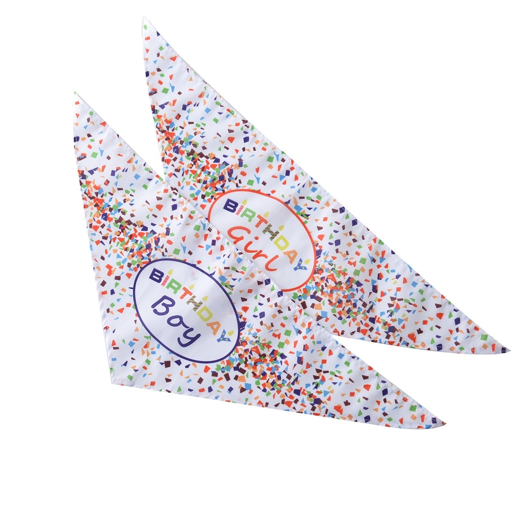 Birthday Confetti Bandana For Dogs-Paw Print Pad