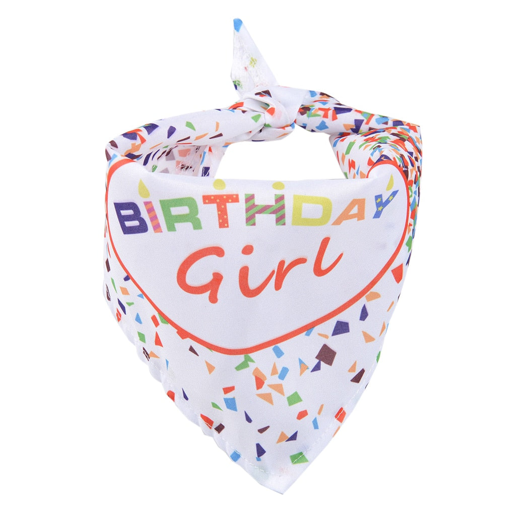 Birthday Confetti Bandana For Dogs-Paw Print Pad