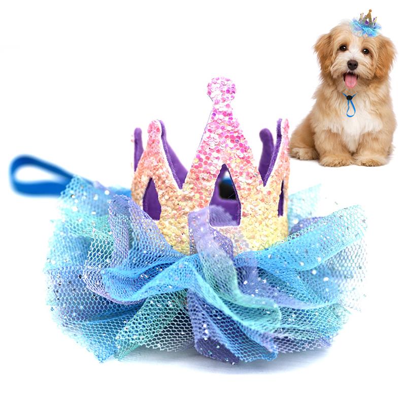 Crown Hat For Dogs-Paw Print Pad