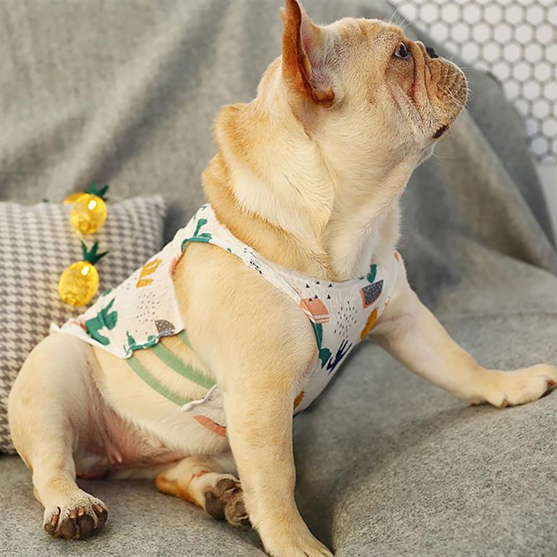 Hawaiian Dog Vest-Paw Print Pad