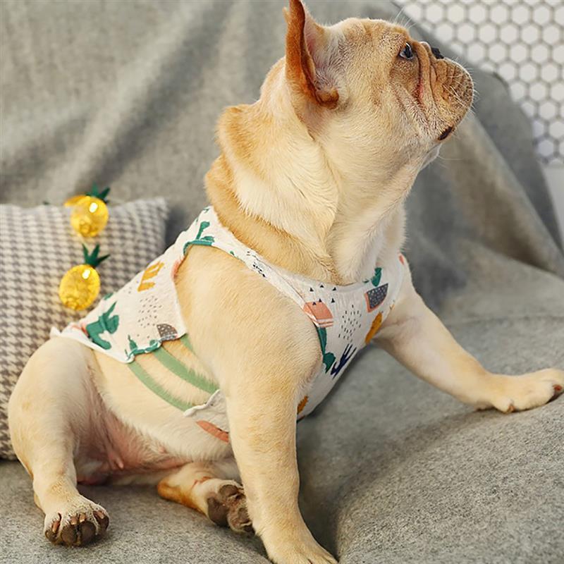 Hawaiian Dog Vest-Paw Print Pad