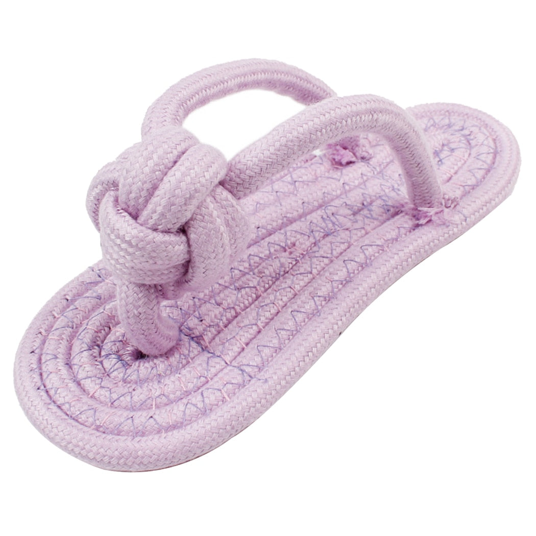 Flip-Flop Chew Toy For Dog-Paw Print Pad