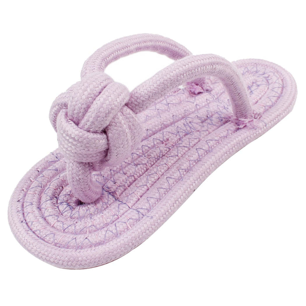 Flip-Flop Chew Toy For Dog-Paw Print Pad