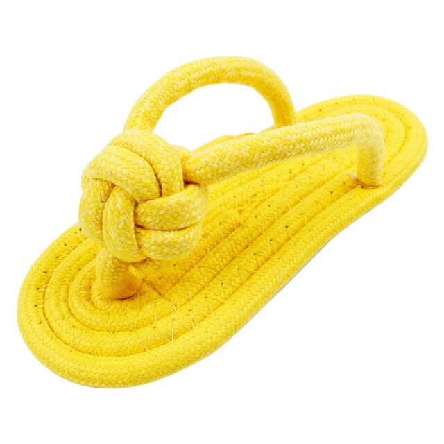 Flip-Flop Chew Toy For Dog-Paw Print Pad