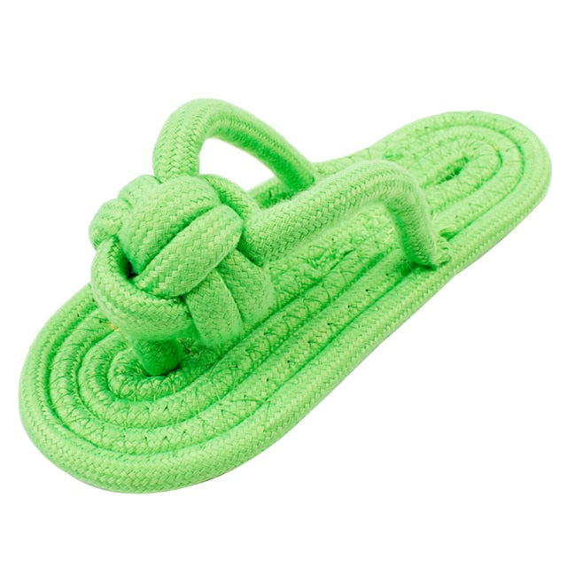 Flip-Flop Chew Toy For Dog-Paw Print Pad