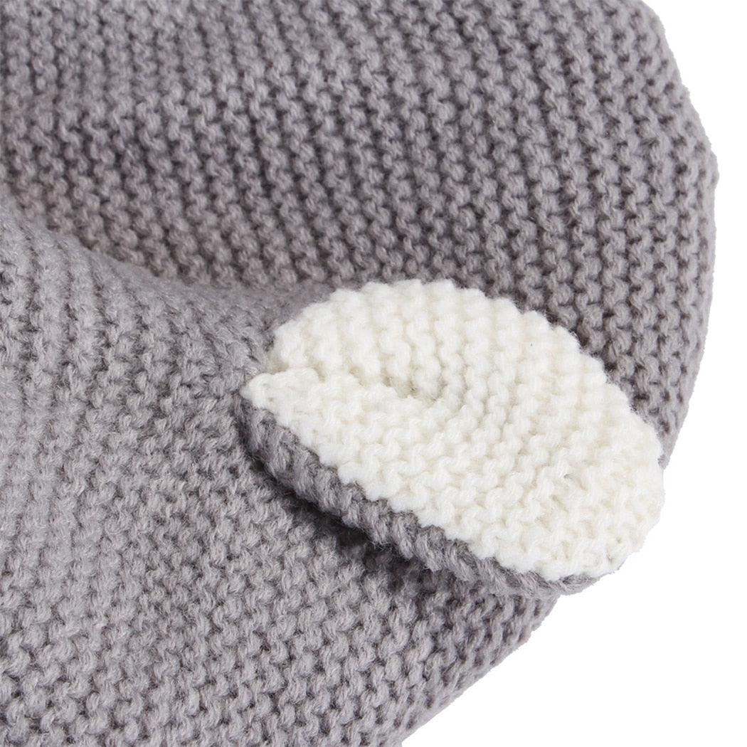 Knitted Hat For Dogs-Paw Print Pad
