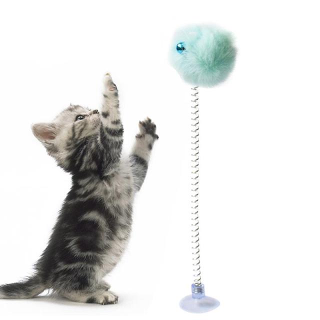 Feather Toy With Bell For Cats-Paw Print Pad