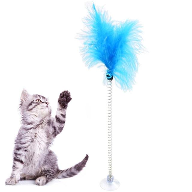 Feather Toy With Bell For Cats-Paw Print Pad