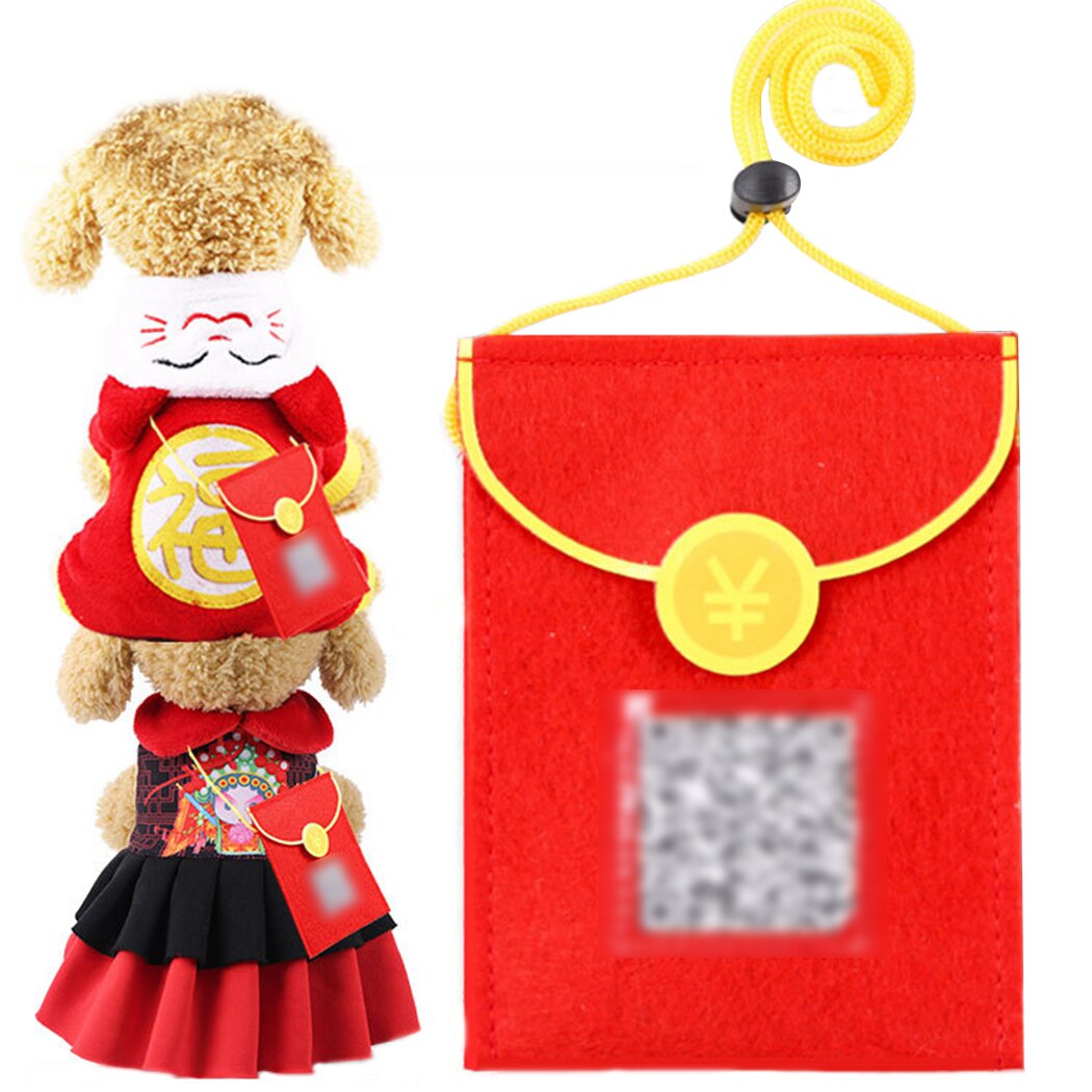 Adjustable Red Costume For Cats-Paw Print Pad
