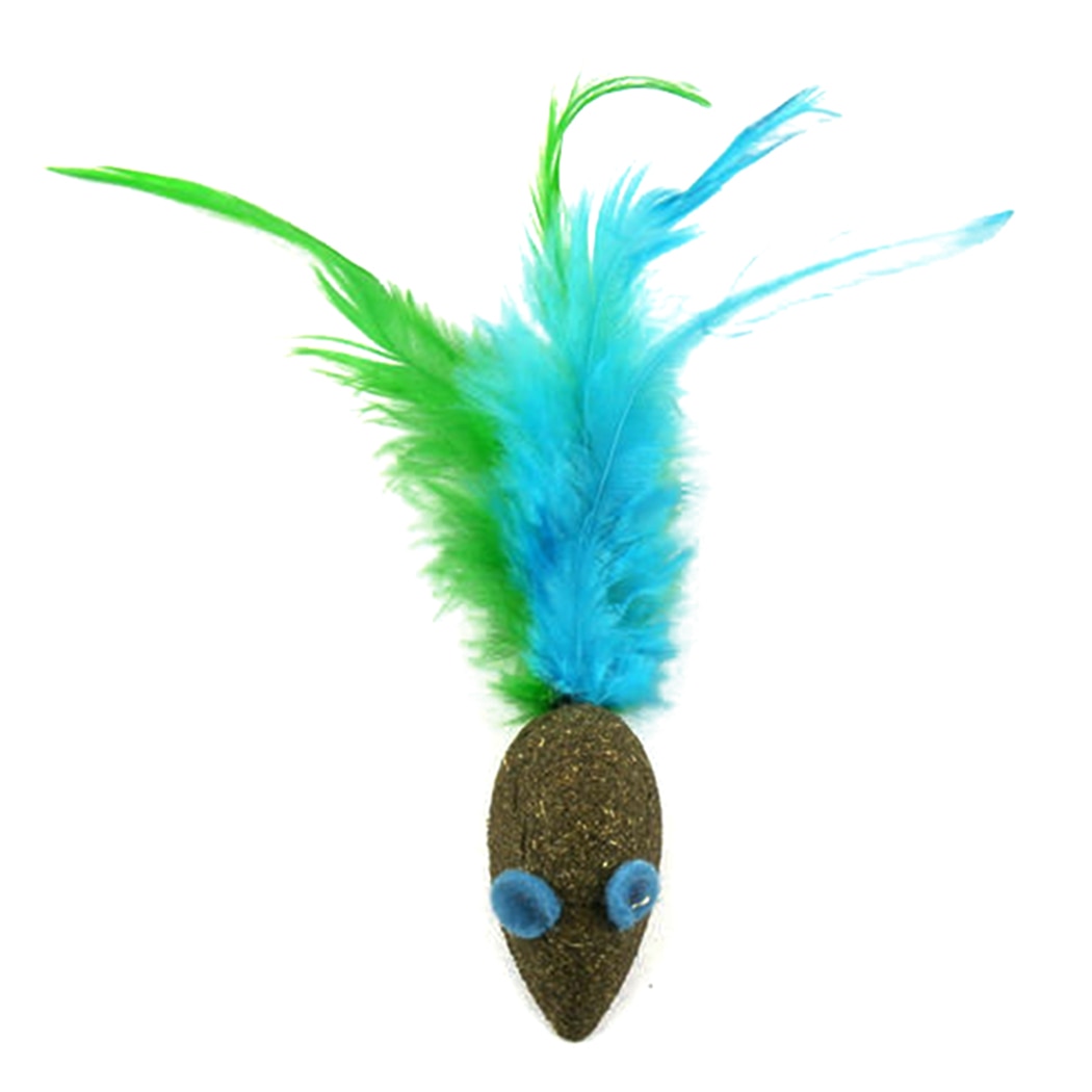 Toy Mouse With Catnip For Cat-Paw Print Pad