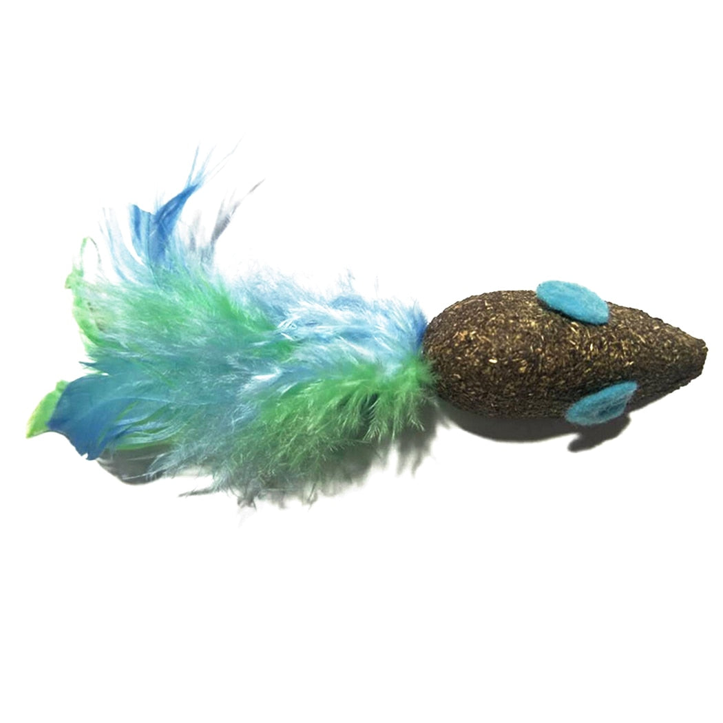 Toy Mouse With Catnip For Cat-Paw Print Pad