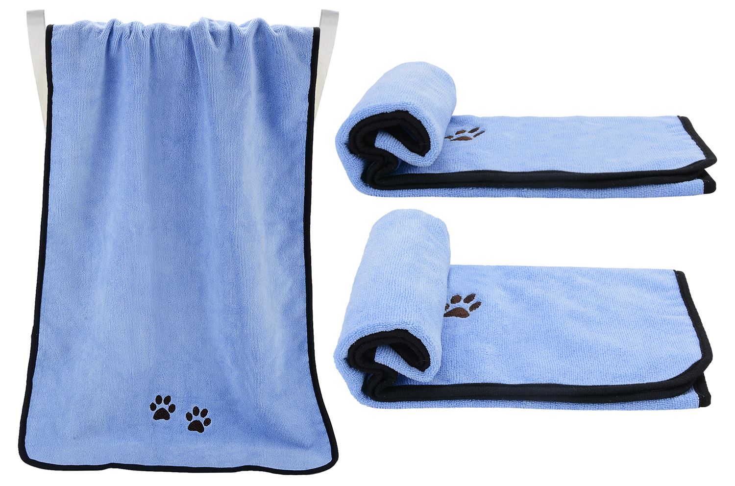 Bath Towels For Dog-Paw Print Pad