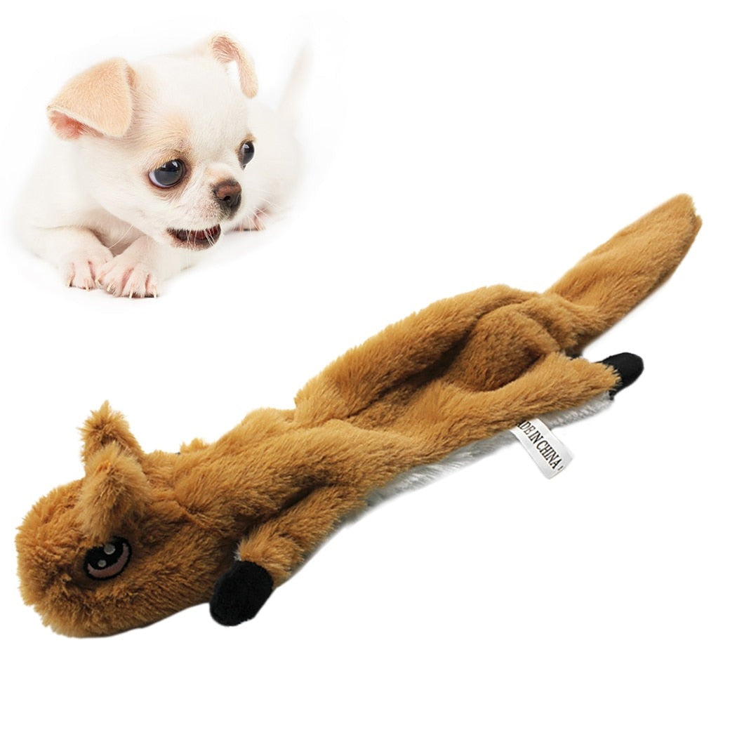 Animal-Shaped Squeaky Chew Toys for Dog-Paw Print Pad