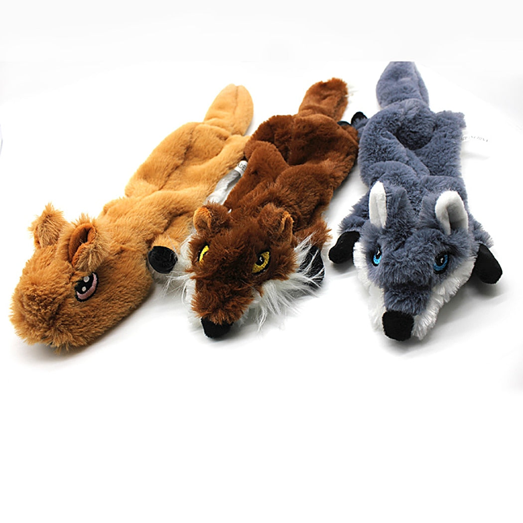 Animal-Shaped Squeaky Chew Toys for Dog-Paw Print Pad