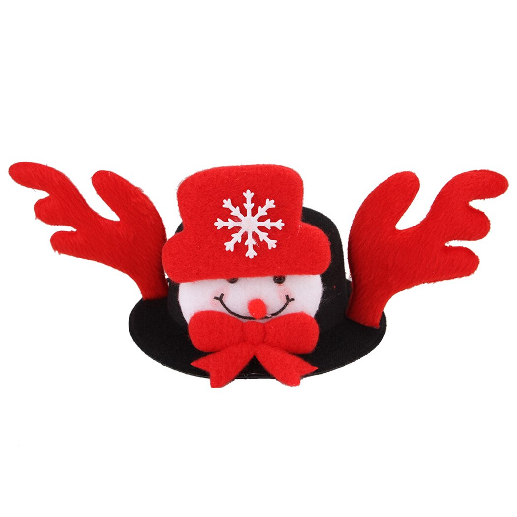 Christmas Elk Santa Snowman Hat For Cats-Paw Print Pad