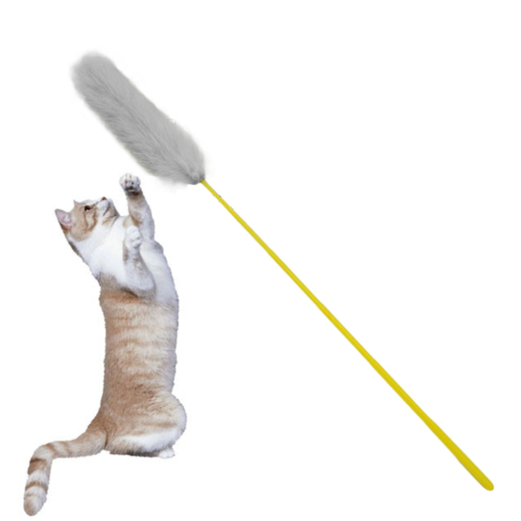 Fluffy Teaser Toy For Cats-Paw Print Pad