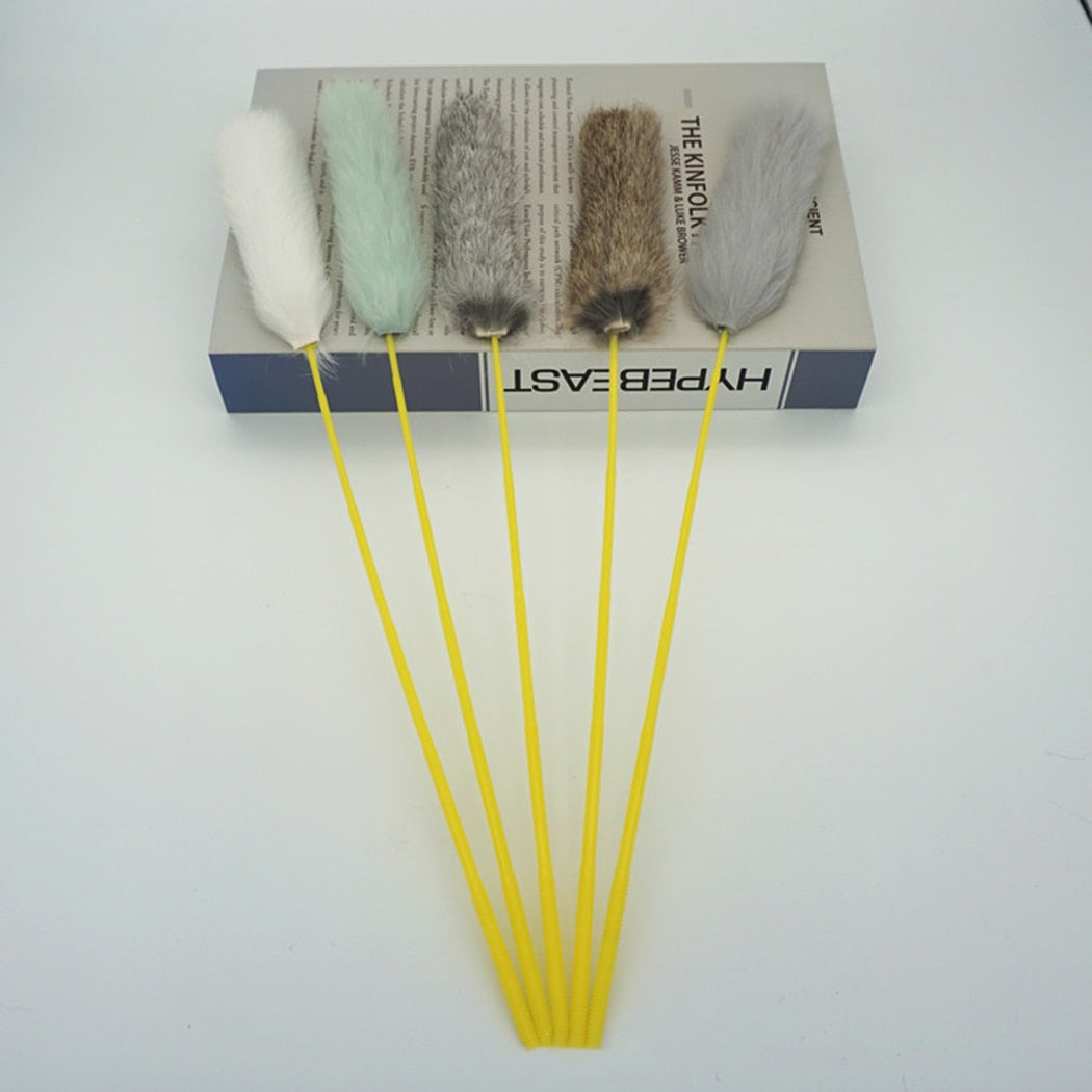 Fluffy Teaser Toy For Cats-Paw Print Pad