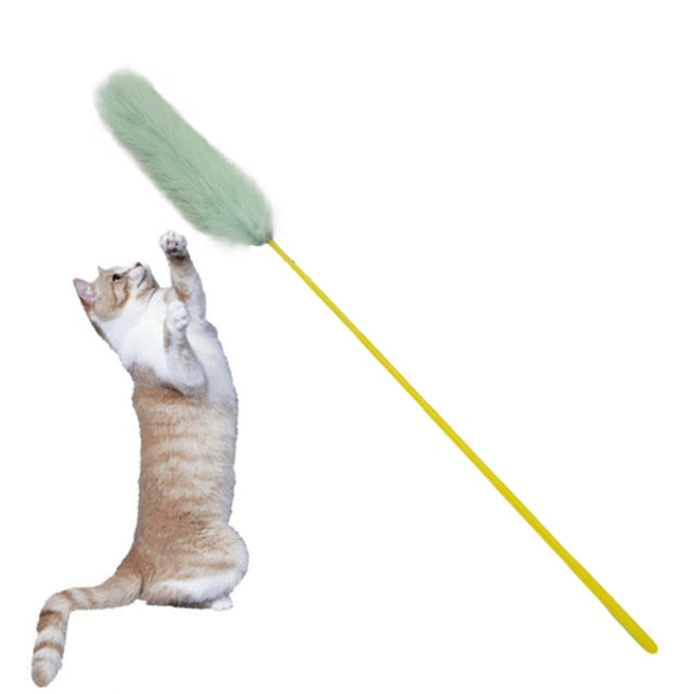 Fluffy Teaser Toy For Cats-Paw Print Pad