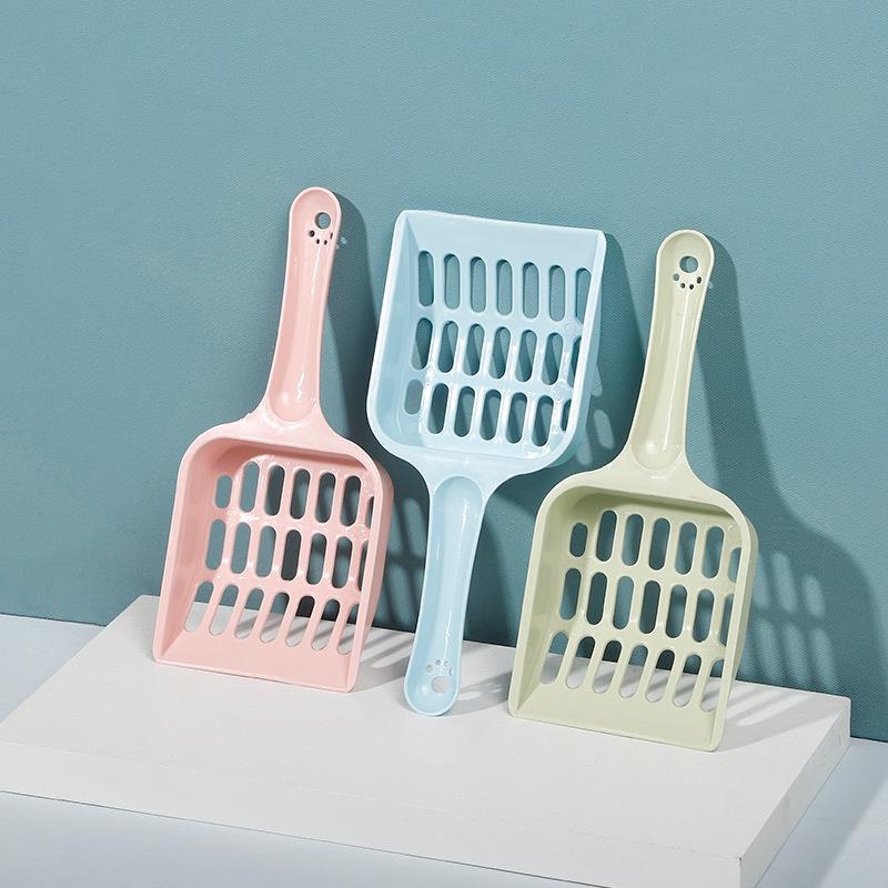 1pc Square Cat Litter Scoop-Paw Print Pad